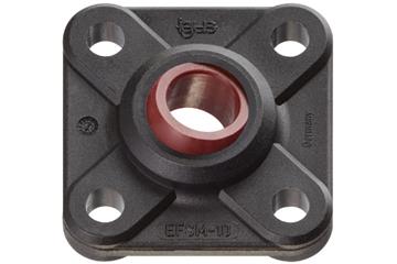 Flanschlager mit 4 Befestigungslöchern, EFSM igubal®, Kugelkalotte iglidur® R