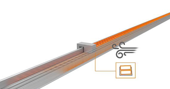 Windlast bei langen Verfahrwegen