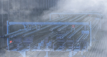 Kältekammer mit Energieketten