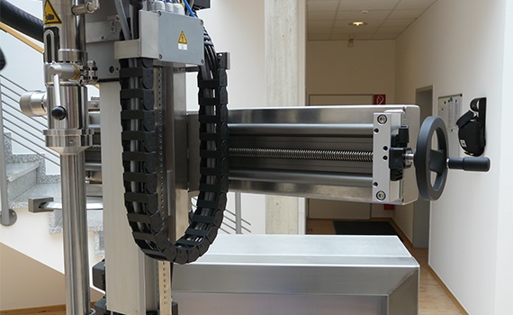 Handrad ermöglicht leichtes Abfüllen