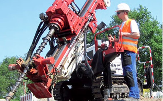 Bohrgerät mit iglidur Gleitlagern