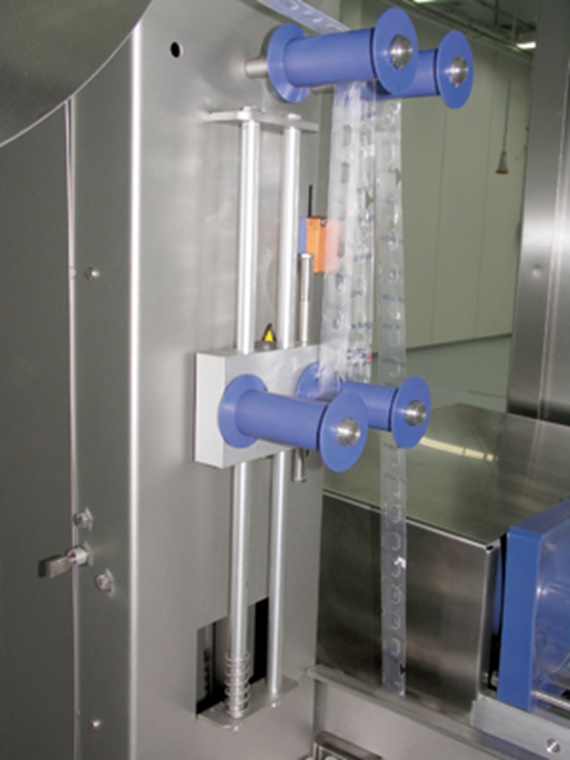 Linearhub des Restfolienwicklers