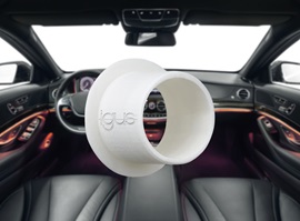 iglidur Gleitlager vor Fahrzeuginnenraum