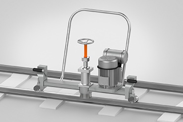 Schleifmaschine für Gleise