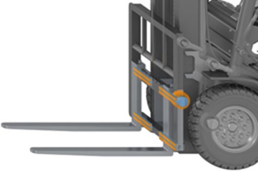 iglidur® Halbzeuge an Gabelzinken